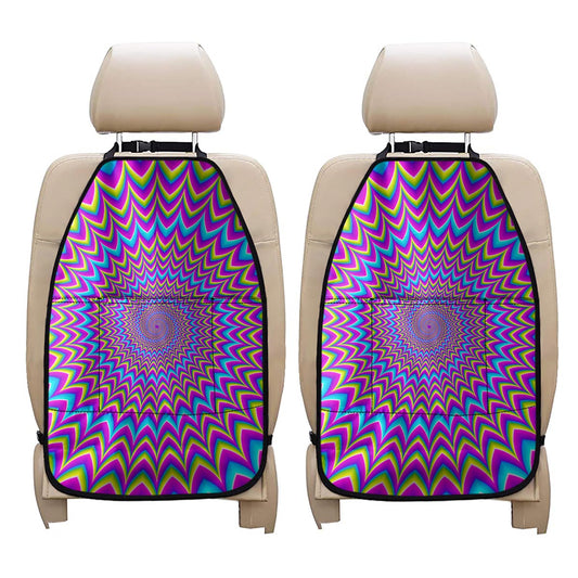 Dizzy Spiral Moving Optical Illusion Car Seat Organizers