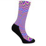 Dizzy Spiral Moving Optical Illusion Crew Socks