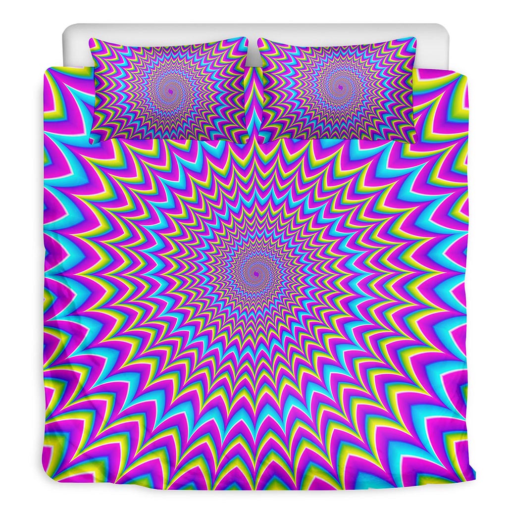 Dizzy Spiral Moving Optical Illusion Duvet Cover Bedding Set