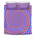 Dizzy Spiral Moving Optical Illusion Duvet Cover Bedding Set