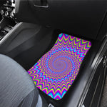 Dizzy Spiral Moving Optical Illusion Front and Back Car Floor Mats