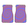 Dizzy Spiral Moving Optical Illusion Front Car Floor Mats