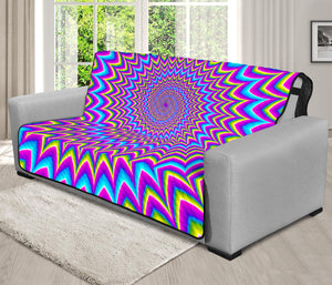 Dizzy Spiral Moving Optical Illusion Futon Protector