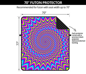 Dizzy Spiral Moving Optical Illusion Futon Protector