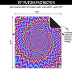 Dizzy Spiral Moving Optical Illusion Futon Protector