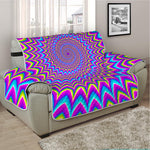 Dizzy Spiral Moving Optical Illusion Half Sofa Protector