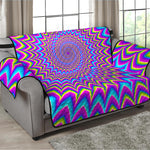 Dizzy Spiral Moving Optical Illusion Loveseat Protector