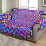 Dizzy Spiral Moving Optical Illusion Loveseat Protector