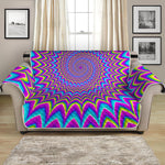 Dizzy Spiral Moving Optical Illusion Loveseat Protector