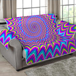 Dizzy Spiral Moving Optical Illusion Loveseat Protector