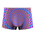 Dizzy Spiral Moving Optical Illusion Men's Boxer Briefs