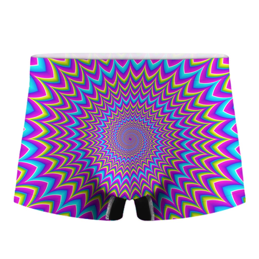 Dizzy Spiral Moving Optical Illusion Men's Boxer Briefs