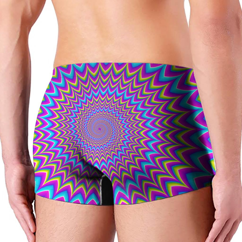 Dizzy Spiral Moving Optical Illusion Men's Boxer Briefs