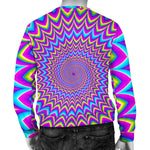 Dizzy Spiral Moving Optical Illusion Men's Crewneck Sweatshirt GearFrost