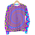 Dizzy Spiral Moving Optical Illusion Men's Crewneck Sweatshirt GearFrost