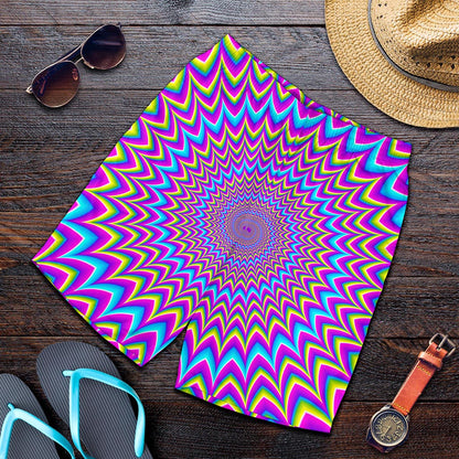 Dizzy Spiral Moving Optical Illusion Men's Shorts