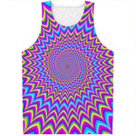 Dizzy Spiral Moving Optical Illusion Men's Tank Top