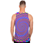 Dizzy Spiral Moving Optical Illusion Men's Tank Top