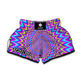Dizzy Spiral Moving Optical Illusion Muay Thai Boxing Shorts