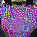 Dizzy Spiral Moving Optical Illusion Pet Car Back Seat Cover