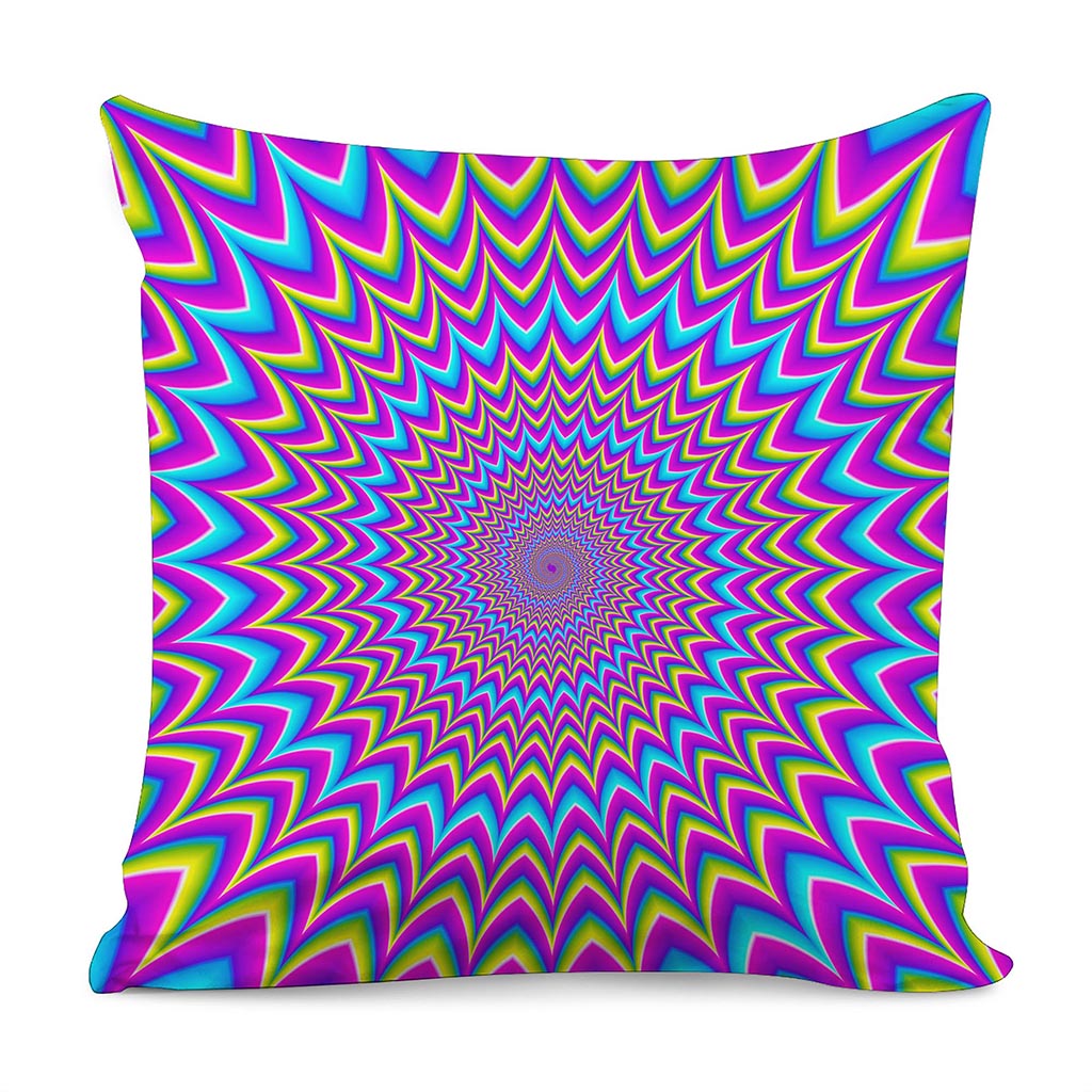 Dizzy Spiral Moving Optical Illusion Pillow Cover