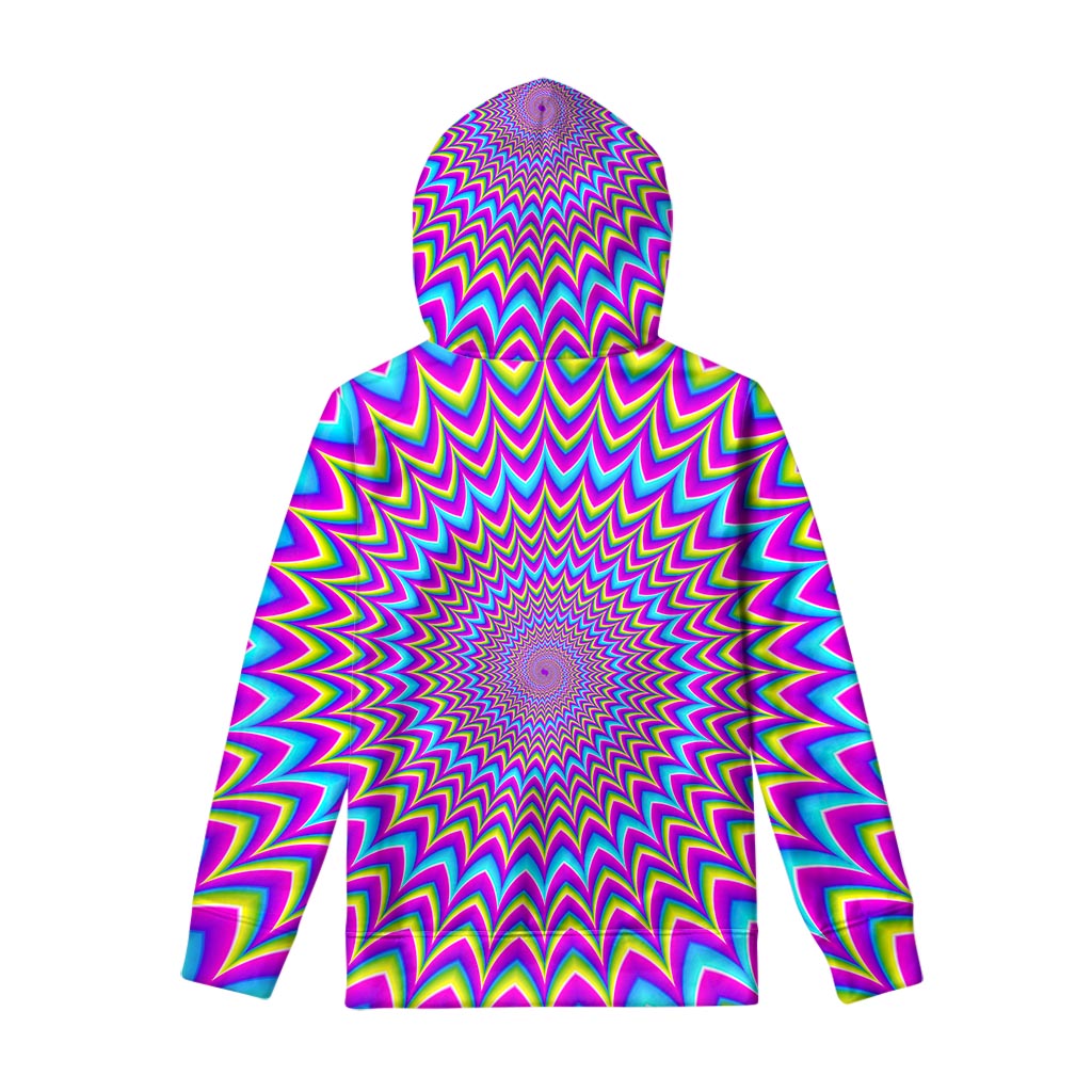 Dizzy Spiral Moving Optical Illusion Pullover Hoodie