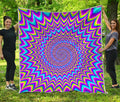 Dizzy Spiral Moving Optical Illusion Quilt