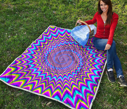 Dizzy Spiral Moving Optical Illusion Quilt