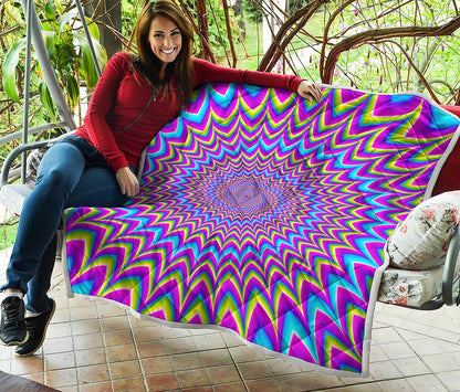 Dizzy Spiral Moving Optical Illusion Quilt