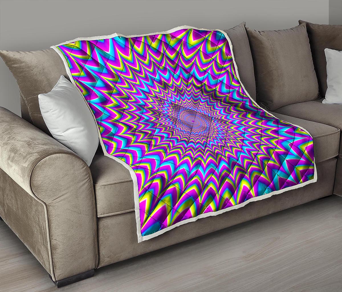 Dizzy Spiral Moving Optical Illusion Quilt