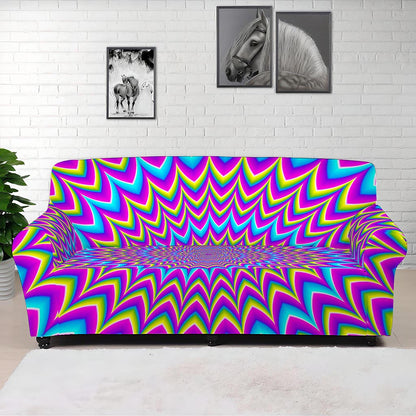 Dizzy Spiral Moving Optical Illusion Sofa Cover