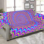 Dizzy Spiral Moving Optical Illusion Sofa Protector