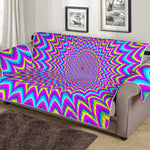 Dizzy Spiral Moving Optical Illusion Sofa Protector