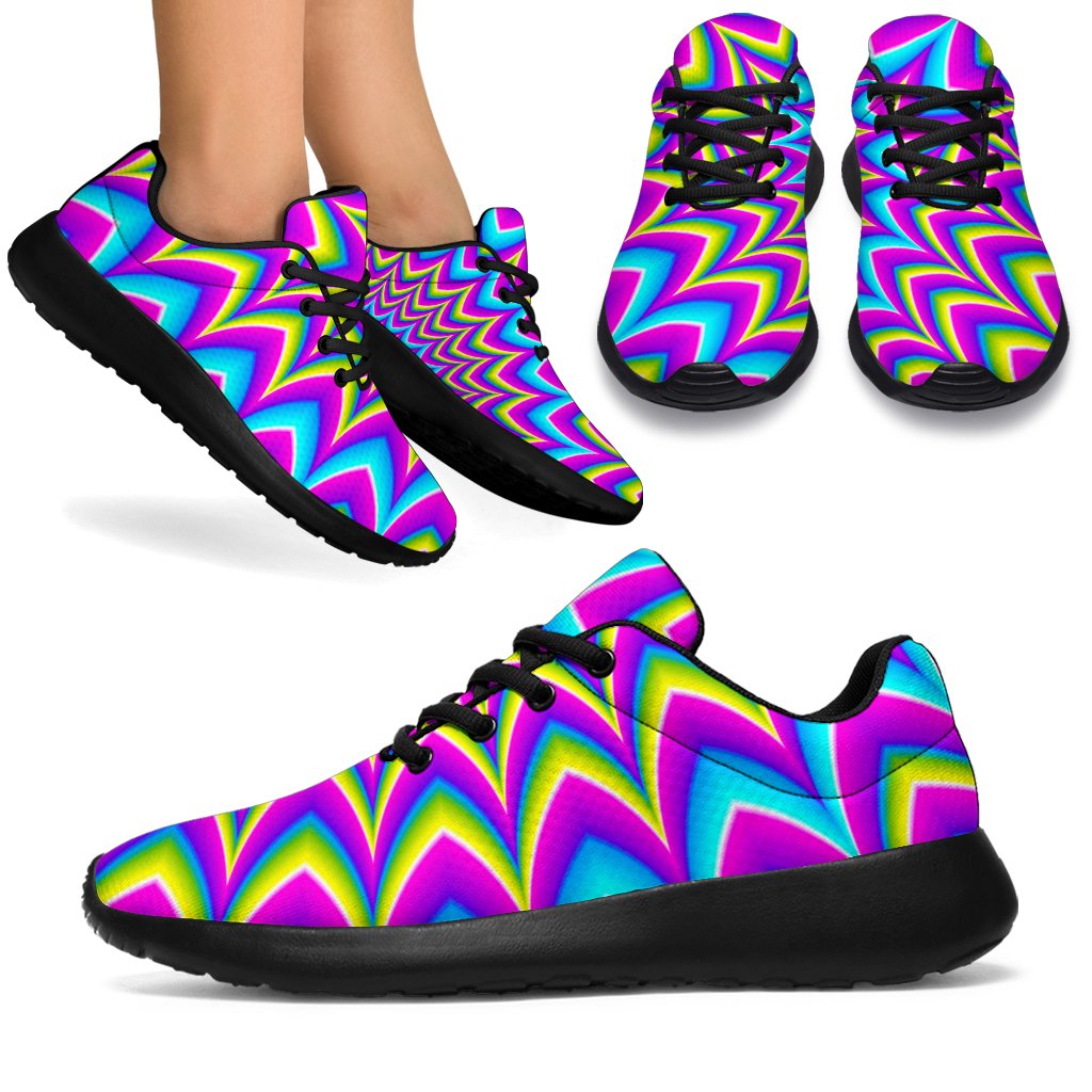 Dizzy Spiral Moving Optical Illusion Sport Shoes GearFrost