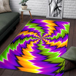Dizzy Vortex Moving Optical Illusion Area Rug GearFrost