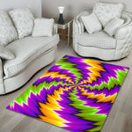 Dizzy Vortex Moving Optical Illusion Area Rug GearFrost