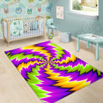 Dizzy Vortex Moving Optical Illusion Area Rug GearFrost