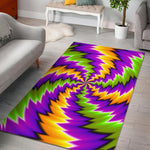 Dizzy Vortex Moving Optical Illusion Area Rug GearFrost