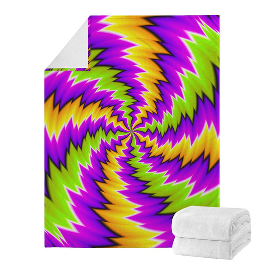 Dizzy Vortex Moving Optical Illusion Blanket