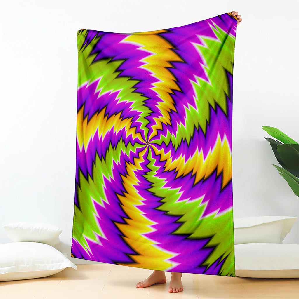 Dizzy Vortex Moving Optical Illusion Blanket