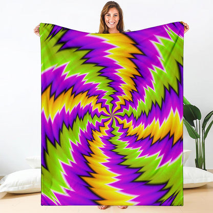 Dizzy Vortex Moving Optical Illusion Blanket