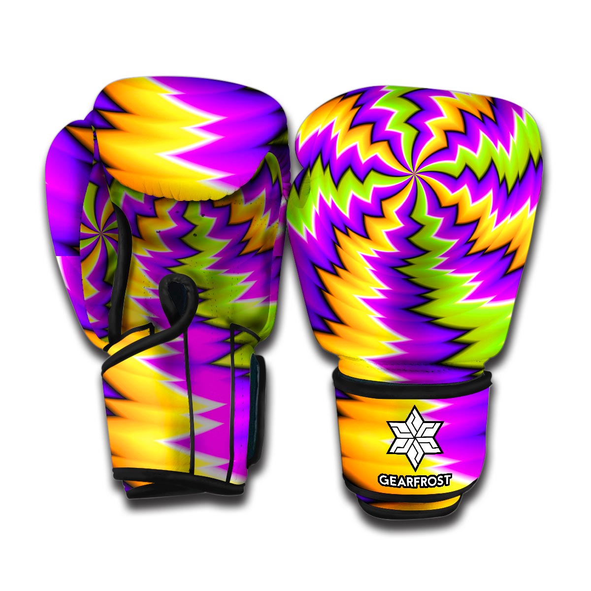 Dizzy Vortex Moving Optical Illusion Boxing Gloves