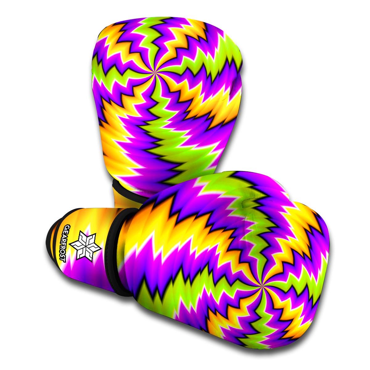 Dizzy Vortex Moving Optical Illusion Boxing Gloves
