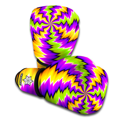 Dizzy Vortex Moving Optical Illusion Boxing Gloves