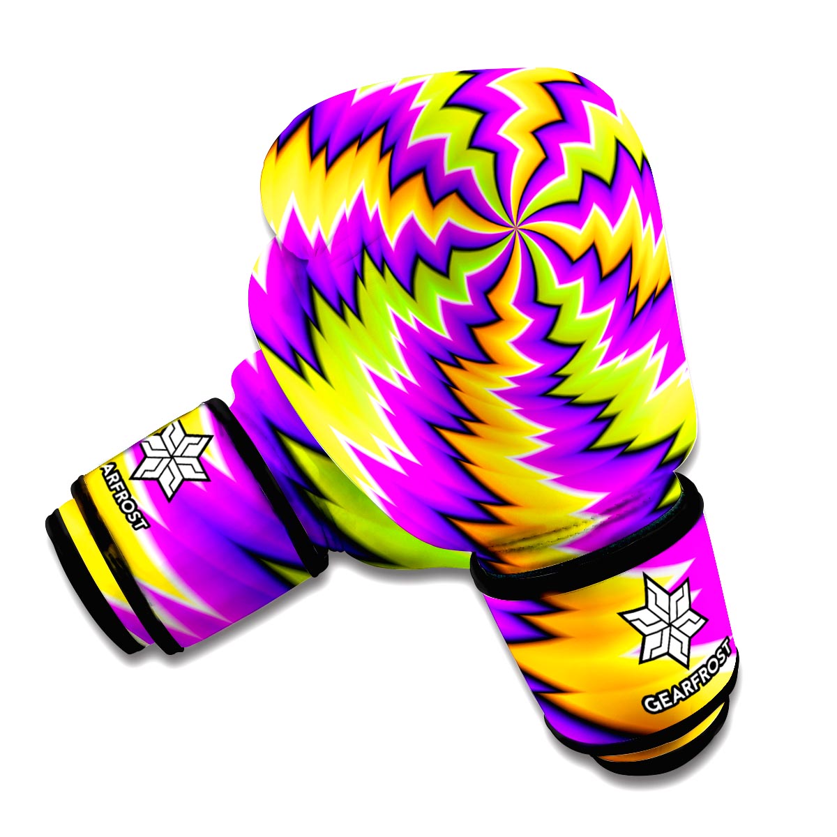 Dizzy Vortex Moving Optical Illusion Boxing Gloves