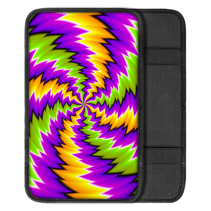 Dizzy Vortex Moving Optical Illusion Car Center Console Cover