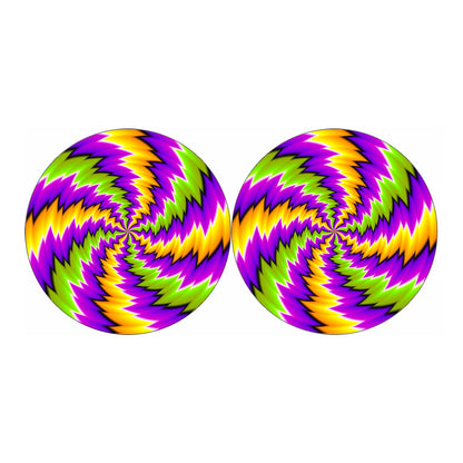 Dizzy Vortex Moving Optical Illusion Car Coasters