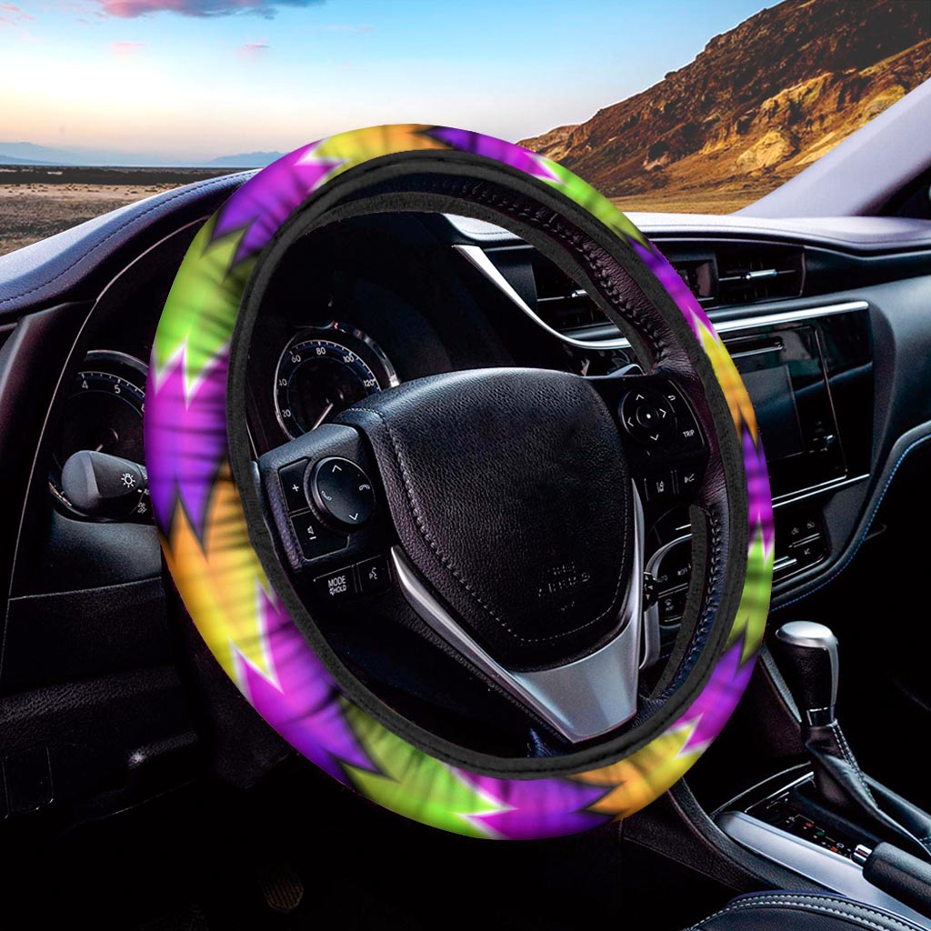 Dizzy Vortex Moving Optical Illusion Car Steering Wheel Cover
