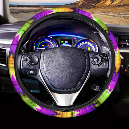 Dizzy Vortex Moving Optical Illusion Car Steering Wheel Cover
