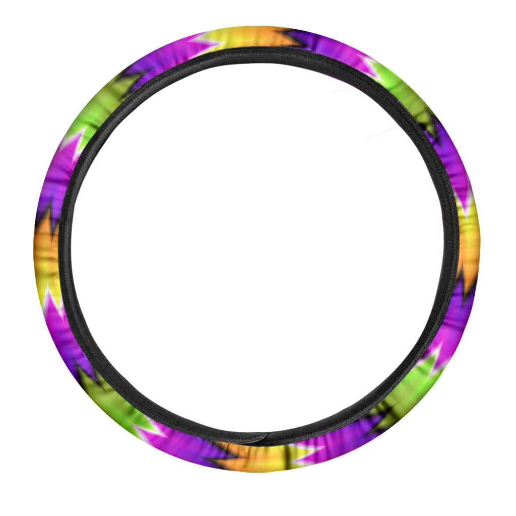 Dizzy Vortex Moving Optical Illusion Car Steering Wheel Cover